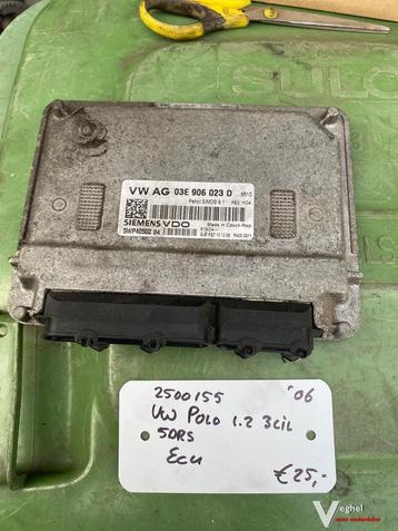 Vw polo 1.2 3 cil. 5 drs 2006 2500155 ECU 03E 906 023 D beschikbaar voor biedingen