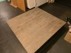 Salontafel 1x1 hout met metalen frame, Ophalen of Verzenden