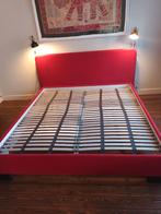 Bed rood met lattenbodems 180x200, Huis en Inrichting, Ophalen, Tweepersoons, 180 cm, 200 cm