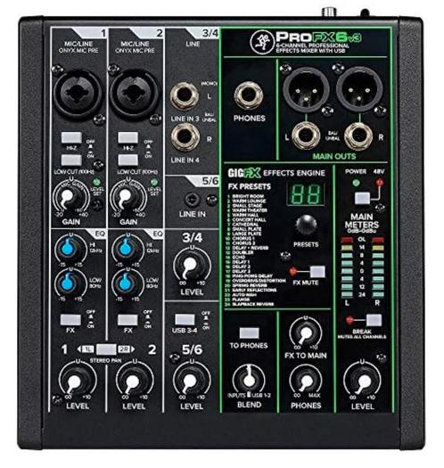 mackie pro fx6 v3, Muziek en Instrumenten, Mengpanelen, Zo goed als nieuw, Ophalen of Verzenden