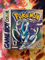 Pokemon Crystal (CIB, USA), 1 speler, Ophalen of Verzenden, Zo goed als nieuw, Role Playing Game (Rpg)