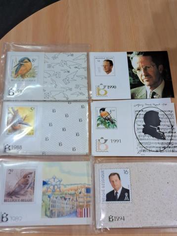 Postzegelcollectie volledig 1986-87-88-89-90-91 en 1994 beschikbaar voor biedingen