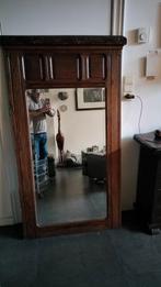 Prachtige antieke grote eikenhouten spiegel., Ophalen