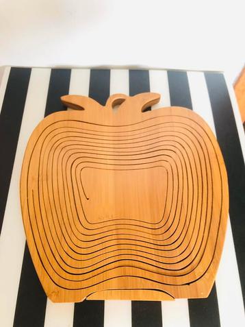 Vintage - Houten Appel Fruitschaal disponible aux enchères