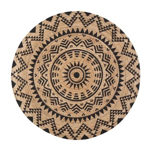 Tapis Tribal Cortez, Maison & Meubles, Ameublement | Tapis & Moquettes, Comme neuf, 100 à 150 cm, 100 à 150 cm, Rond, Enlèvement