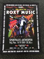 Poster Roxy Music in Sportpaleis Antwerpen 2001, Ophalen of Verzenden