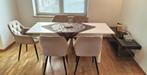 Table à manger pour 6 personnes, Huis en Inrichting, Ophalen, Zo goed als nieuw, Metaal