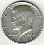 Half dollar 1967 Kennedy USA zilver, Postzegels en Munten, Verzenden, Noord-Amerika, Losse munt, Zilver
