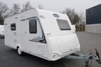 Mooie 6pers.Caravelair met voortent, stapelbed, MTM 1300kg, Caravans en Kamperen, Caravans, Koelkast, Frans bed, Bedrijf, Treinzit
