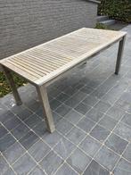 teak tuintafel, Ophalen, Gebruikt, Rechthoekig, Teakhout