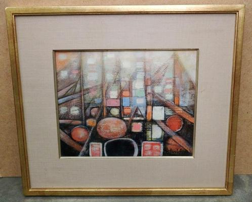 Jacques CHAIDRON, kosmische compositie, Antiek en Kunst, Kunst | Schilderijen | Klassiek, Ophalen of Verzenden