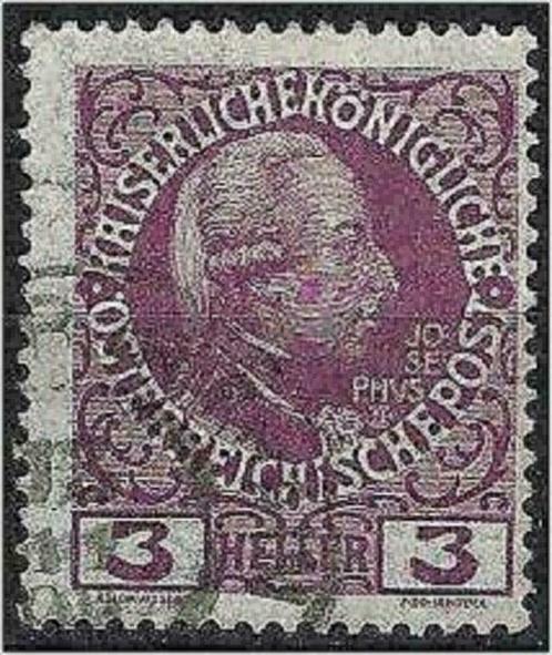 Oostenrijk 1908/1913 - Yvert 103 - 60 jaar Frans-Jozef (ST), Timbres & Monnaies, Timbres | Europe | Autriche, Affranchi, Envoi
