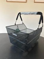 Basil zwarte fietsmand – zo goed als nieuw + MIK‑sleutel, Fietsen en Brommers, Ophalen of Verzenden, Nieuw, Fietsmand, Basil