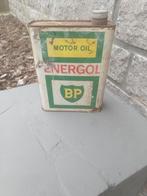 Oud Olieblik : BP Energol motor oil, Antiek en Kunst, Ophalen of Verzenden