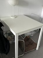 EKEDALEN Table extensible, blanc, 80/120x70 cm, Ophalen, 50 tot 100 cm, Vierkant, 50 tot 100 cm