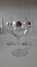 3 leffe bierglazen in nieuwstaat, Verzamelen, Ophalen of Verzenden, Nieuw, Bierglas