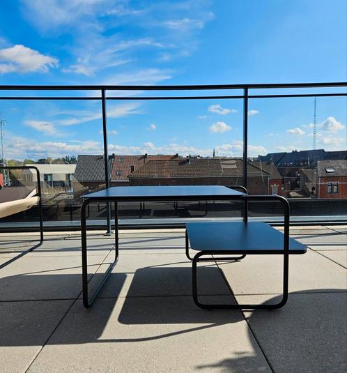 Ferm living level zwarte salontafel, Tuin en Terras, Tuintafels, Zo goed als nieuw, Ophalen