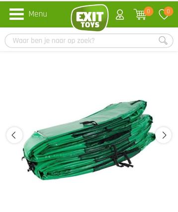 EXIT beschermrand InTerra trampoline 214x366cm - groen beschikbaar voor biedingen