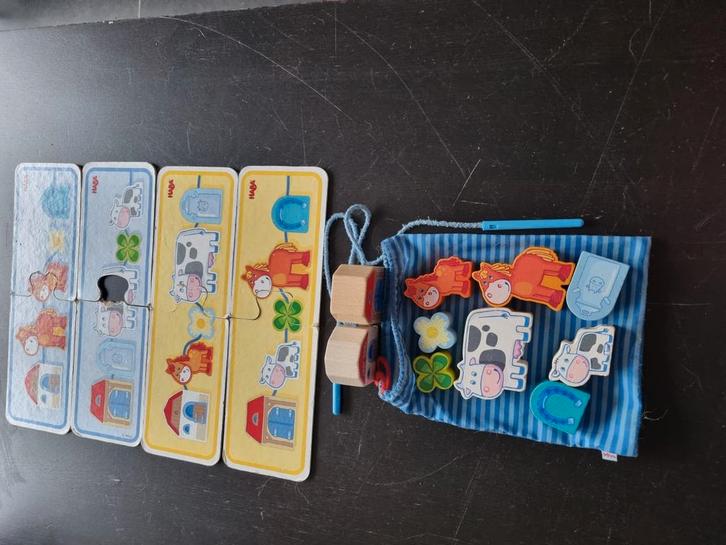 Haba Rijgspel met boerderij thema, Kinderen en Baby's, Speelgoed | Educatief en Creatief, Gebruikt, Puzzelen, Ophalen