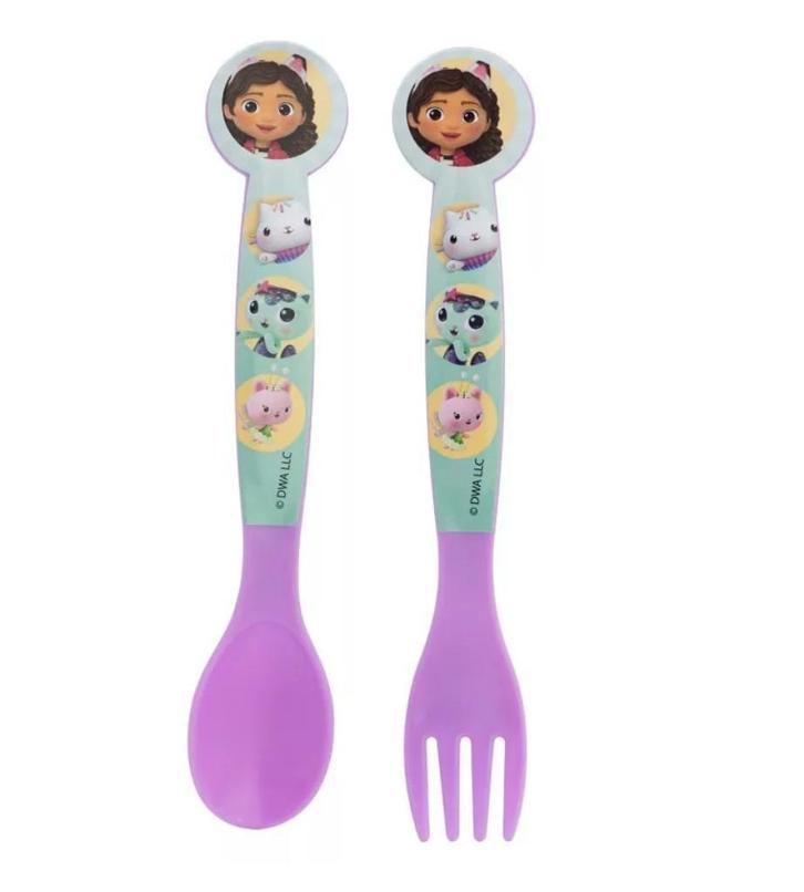 Gabby's Poppenhuis Bestek / besteksetje - Vork en Lepel, Kinderen en Baby's, Overige Kinderen en Baby's, Nieuw, Ophalen of Verzenden