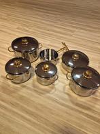 kookpotten, Ophalen of Verzenden, Zo goed als nieuw, Overige materialen, Pannenset