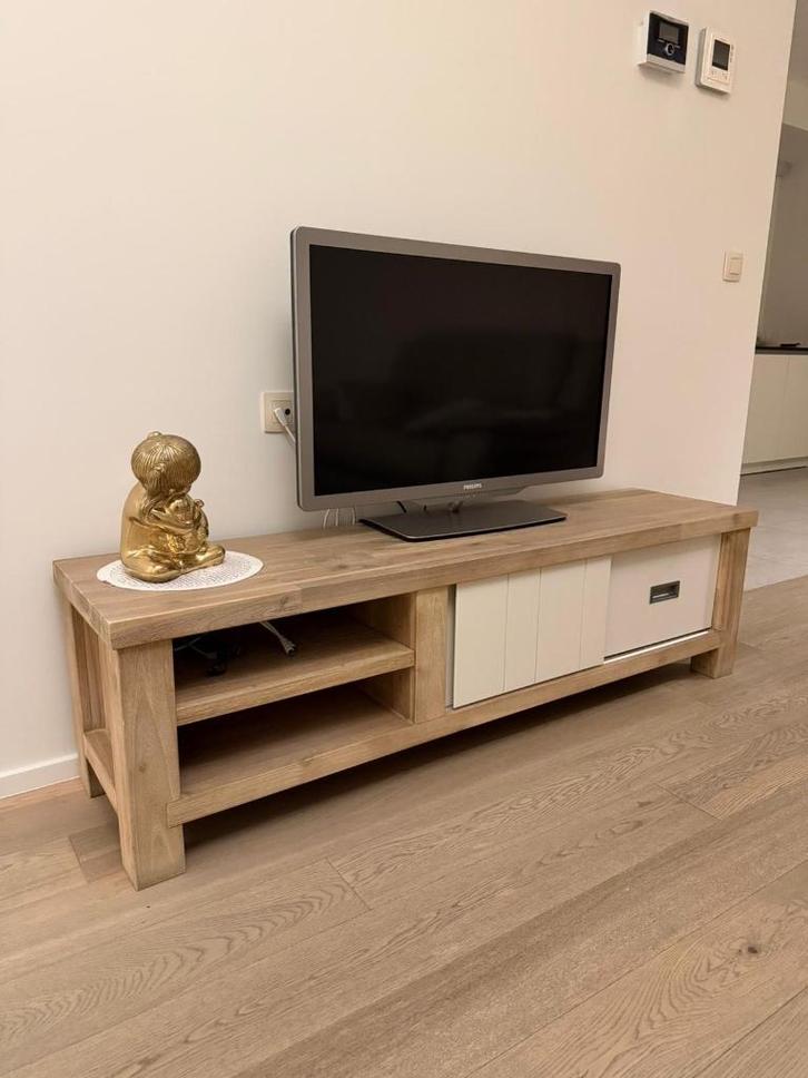 meubel in eikenkleur – zeer goede staat, Antiek en Kunst, Antiek | Meubels | Tafels, Ophalen