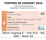 2 tickets Toppers in concert - vrijdag 24/5 - silver, Tickets & Billets, Événements & Festivals