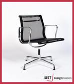 Vitra Eames ea108 Zwart Netweave Gepolijst voorraad 18, Maison & Meubles, Chaises, Comme neuf, Noir, Cinq, Six Chaises ou plus