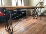 Eettafel Linea Ferea vol eiken blad 2m60, Ophalen, 200 cm of meer, 50 tot 100 cm, Zo goed als nieuw