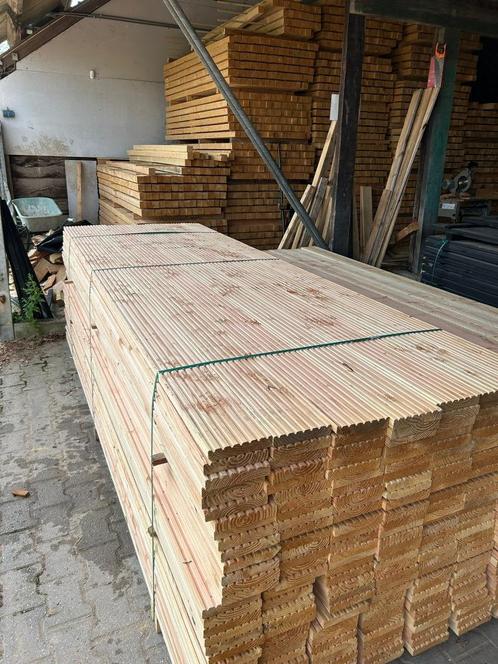 Douglas vlonderplank 2,8x14.5x300/400 cm groef/glad, Tuin en Terras, Terrasdelen en Vlonders, Nieuw, Ophalen