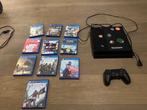 PS4 + 9 games, Ophalen, Gebruikt, Met 1 controller