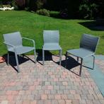 3 mooie, stevige tuinstoelen van Gloster, Tuin en Terras, Ophalen, Zo goed als nieuw
