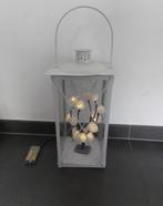 Lantaarn met licht en bloemen, Ophalen of Verzenden, Gebruikt