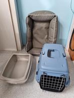 Ensemble coussin ,bac litière,cage chat, Enlèvement, Comme neuf