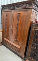 Oosterse Kast Indonesië Kledingkast, Huis en Inrichting, Ophalen, Gebruikt, 100 tot 150 cm, Met deur(en)