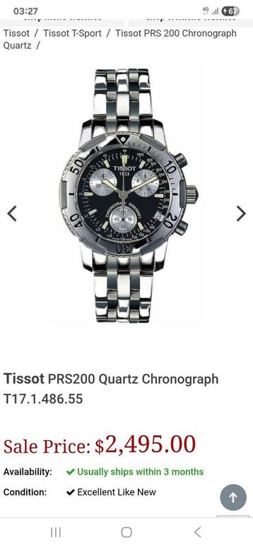 tissot  beschikbaar voor biedingen
