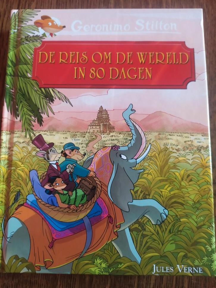 Geronimo Stilton - De reis om de wereld in 80 dagen, Boeken, Kinderboeken | Jeugd | onder 10 jaar, Zo goed als nieuw, Ophalen