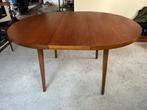 Vintage ovalen eettafel, Huis en Inrichting, Ophalen, Gebruikt, Vintage, Vijf personen of meer