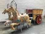 Original Bernard van Guyse Carriage with Two Horses., Verzamelen, Gebruikt, Ophalen of Verzenden