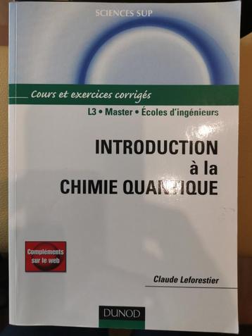 Introduction à la chimie quantique