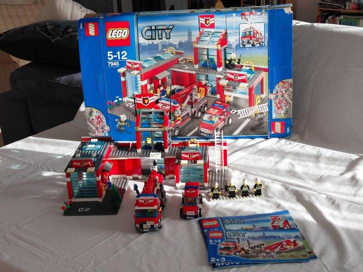 Légo City 7945 Caserne des Pompiers, Kinderen en Baby's, Speelgoed | Duplo en Lego, Gebruikt, Lego, Complete set, Ophalen