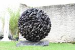 Sculpture en Bois Noir Gris Décoration Maison Statue pour Am, Jardin & Terrasse, Bois, Abstrait, Enlèvement ou Envoi, Neuf