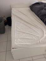 Bed twee personen et Eén persoon twee ikea wit, Huis en Inrichting, Slaapkamer | Bedden, Ophalen, Wit, 140 cm, 200 cm
