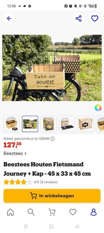 Fietsmand voor hond beschikbaar voor biedingen