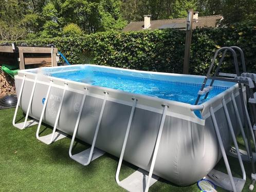 Intex zwembad 400X200X100 met pomp en ladder, Tuin en Terras, Zwembad-toebehoren, Zo goed als nieuw, Overige typen, Ophalen