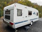 familiale trek-caravan met stapelbedjes is voor 6 pers, Caravans en Kamperen, Caravans, Particulier, Omvormbare zithoek, Tot en met 6