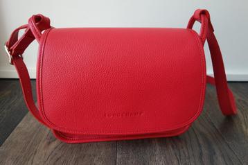 Sac à rabat M rouge "LONGCHAMP" Envoi compris beschikbaar voor biedingen