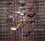 11 oude glazen kerst vogeltjes en 2 pieken, Diversen, Ophalen of Verzenden, Gebruikt