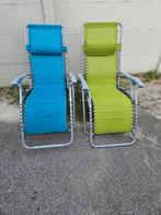Relax tuinstoelen opklapbaar 2 stuks voor 50 euro, Tuin en Terras, Ophalen, Zo goed als nieuw
