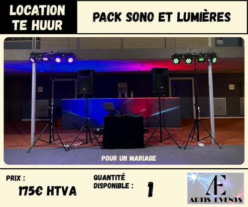 Location - Pack sono et lumières - Formule essentielle, Audio, Tv en Foto, Professionele apparaten, Zo goed als nieuw, Audio, Ophalen
